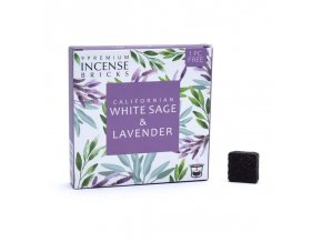 Aromafume Vonné cihličky White sage and Lavender (bílá šalvěj a levandule), 9 ks