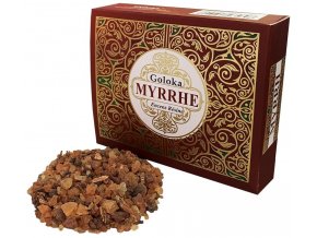 Goloka Vonná pryskyřice pro vykuřování Myrrh, 30 g.