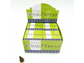 Vijayshree Vonné kužely Golden Nag 7 Herbs, 10 ks