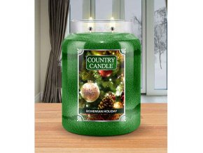 Country Candle Vonná svíčka Bohemian Holiday, 680 g. 1