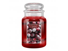 Country Candle Vonná svíčka Frosted Cranberries, 680 g.