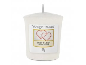 Yankee Candle Votivní svíčka Zamilovaný sníh, 49 g