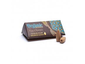 Song of India Vonné kužely Organic Tekoucí dým Nag Champa, 12 ks