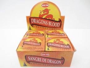 HEM Vonné kužely DRAGONS BLOOD, 10 ks