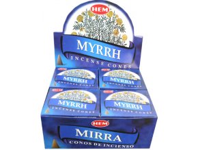 HEM Vonné kužely Myrrh (myrha), 10 ks