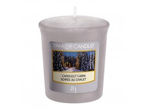 Yankee Candle Votivní svíčka Chata ozářena svíčkou, 49 g