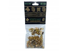 Banjara Vonná pryskyřice pro vykuřování White Sage (bílá šalvěj), 30 g.