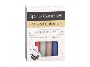 Spirit of Equinox Magic Spell Candles Magické svíčky MIX barev, 12 ks x 9 g.