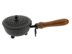 Mani Bhadra Kadidelnice železná s rukojetí Amon, Ø 9 cm