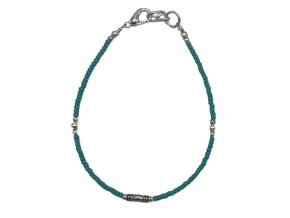 Ancient Wisdom Nepálský Náramek z drahých kamenů Turquoise & Teardrop (Tyrkys a slza), 19,5 x 0,2 cm