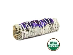 Green Tree Svazek pro vykuřování Purple Daze Sage (Šalvěj bílá a fialové květy), 10 cm, 1 ks