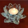 Svícen na čajovou svíčku Křišťál Lotos, 4,5 x 11 cm 2