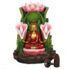 Stojan na vonné kužely Tekoucí dým Buddha a lotosové květy, 14 x 12 x 13,5 cm 3