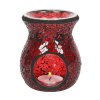 Jones Home Skleněná aroma lampa mozaika červená, 11 x 9 x 9 cm