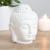 Mani Bhadra Aroma lampa Hlava Buddhy bílá, 14 x 9 x 9 cm 4
