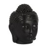 Mani Bhadra Aroma lampa Hlava Buddhy černá, 14 x 9 x 9 cm