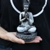 Ancient Wisdom Svícen na čajovou svíčku Buddha bílý, 22 x 12,5 x 11 cm 5