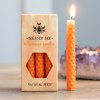 Blessed Bee Magické svíčky Oranžové Včelí vosk, 6 ks 5