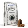 Ayurvedic White Sage Bílá šalvěj Vonné kužely tekoucí dým, 30 g. 1