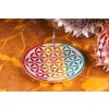 Mani Bhadra Stojánek na vonné tyčinky Flower of life mastek, 10 cm