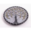 Mani Bhadra Stojánek na vonné tyčinky Tree of life Strom života Mastek Černo zlatý, 13 cm 1
