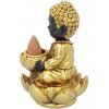 Mani Bhadra Stojan na vonné kužely Tekoucí dým (Malý Buddha), 10,3 cm 2