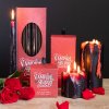 Tears candle Černá svíčka Vampire Blood (Upíří krev), 7,6 x 7,6 cm 4