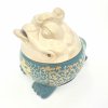 Mani Bhadra Kadidelnice Vykuřovací miska Keramická FENG SHUI FROG, 10 x 7 cm