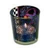 Mani Bhadra Skleněný svícen na čajové svíčky Pentacle (pentagram), 6 x 5 cm 1