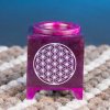 Mani Bhadra Aroma lampa Flower of life (Květ života) Mastek Fialová, 10 x 7,5 cm