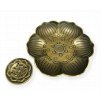 Mani Bhadra Stojánek na vonné tyčinky a kužely Květ lotosu kovový (odstín bronz), Ø 8,5 cm 2