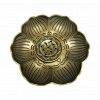 Mani Bhadra Stojánek na vonné tyčinky a kužely Květ lotosu kovový (odstín bronz), Ø 8,5 cm