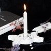Spirit of Equinox Magic Spell Candles Triple Moon Svícen pro magické svíčky (bílý), 10,5 x 5,2 cm 2