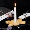 Spirit of Equinox Magic Spell Candles Triple Moon Svícen pro magické svíčky (natural), 10,5 x 5,2 cm 2