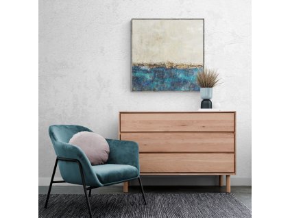 TENGERSZEM – modern absztrakt akril festmény – 70×70 cm