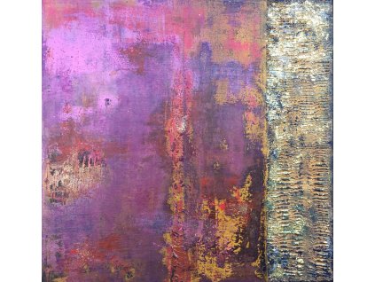 ESSENCE – kézzel készült absztrakt mixed media festmény 60×60 cm