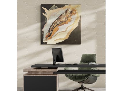 SHELL – modern absztrakt akril festmény – 100×100 cm