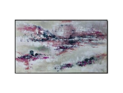 RÓZSAKVARC – modern absztrakt akril festmény – 80×140 cm