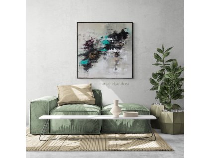 Rendeződés – modern absztrakt akril festmény