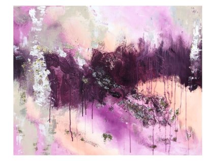 FIESTA – kézzel festett absztrakt akrilfestmény 80×100 cm