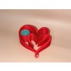 Szív formájú dísz, mécsestartóval
