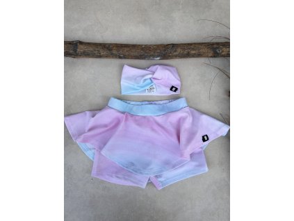 křížená čelenka duhová