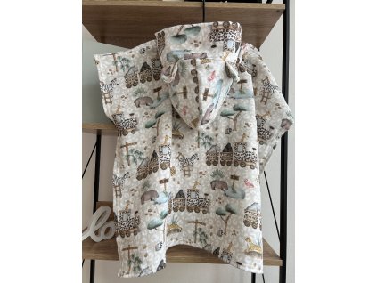 Dětské mušelínové pončo SAFARI TOURS