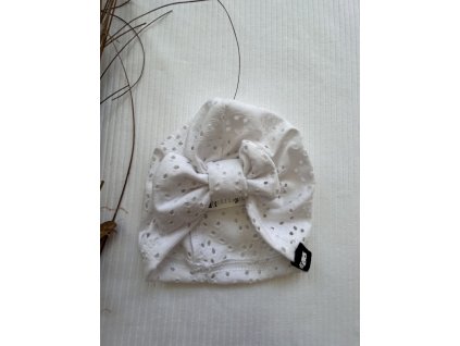 Turban madeira bílá