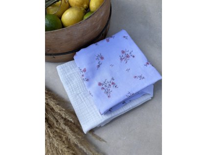 DUO Mušelínová plenka klasik - mini rose/ecru