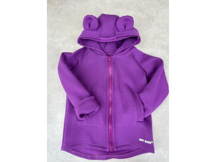 Dětská mikina/kabátek na zip Bear violet