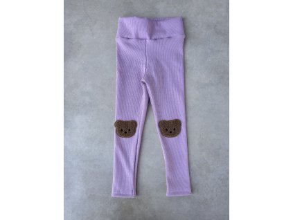Dětské legíny žebrované Little Bear šeřík -jaro