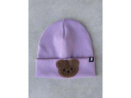 Dětská čepice žebrovaná Little Bear šeřík - jaro