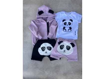 Dívčí kraťase baggy Panda šeřík