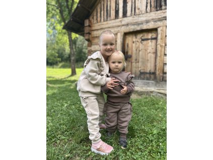 Tepláky Little girl sand